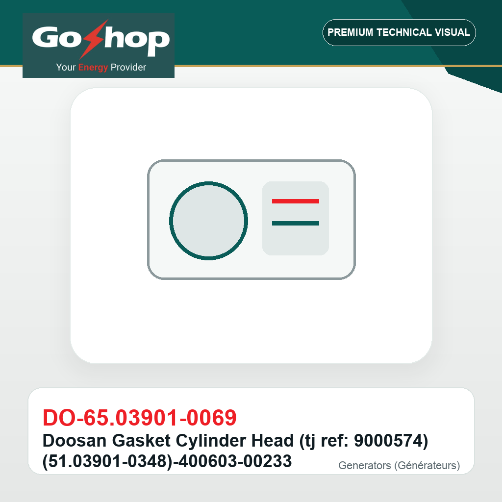Doosan Gasket Cylinder Head (tj ref: 9000574) (51.03901-0348)-400603-00233