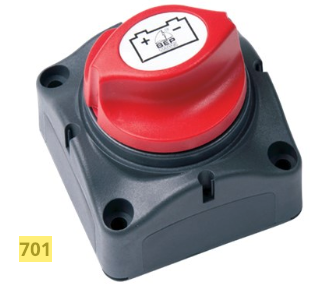 Battery isolator BEP 701 (200A) 48V On/Off 1x 95mm2
