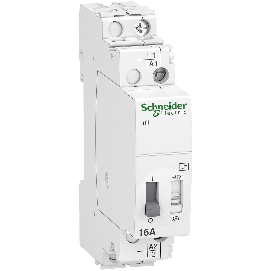 Schneider Electric Acti9, iTL télérupteur 16A 1NO 230...240VCA 110VCC 50-60Hz