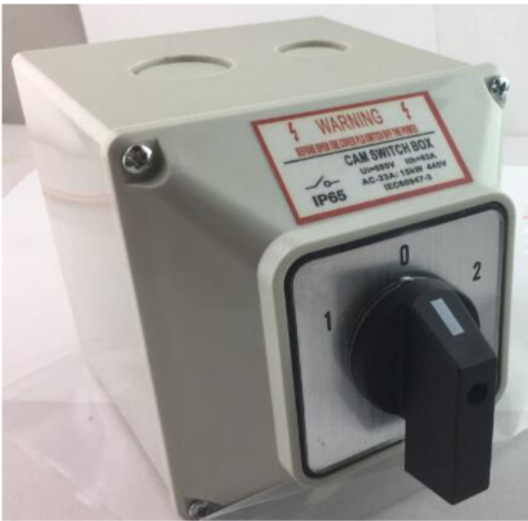 CS26-125 Manual Switch with Box, 1-0-2, 3P, 125A, 440V