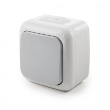 Interrupteur Mural Etanche / 1 Gang 1 Way Switch, IP54, PP Material