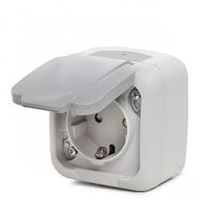 Prise etanche murale / French Type Socket waterproof plug, IP54, PP Material (OF2802)