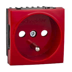 Schneider Electric 45x45 UPS power socket outlet ( red )