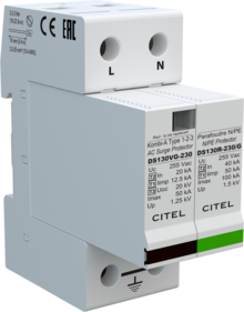 Citel DS132VG-230/G Parafoudre BT de Type 1+2+3 Monophase