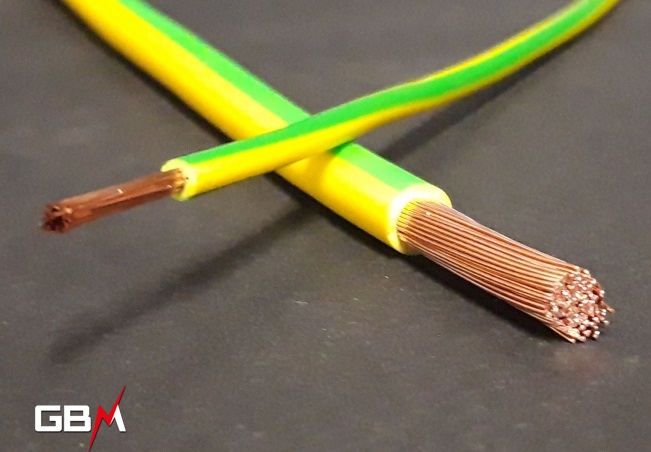Cable Cuivre Souple vert jaune 50mm²