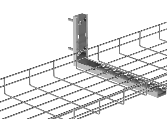 Goshop L-Type Support Mural pour Chemin de Cables/wire mesh cable tray L-type wall bracket H170mm:L366mm:T2mm