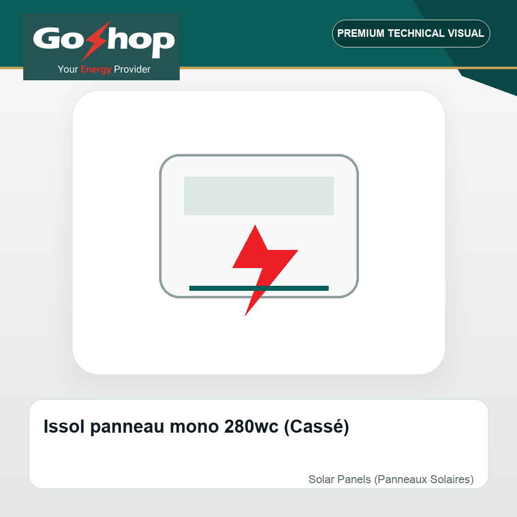 Issol panneau mono 280wc (Cassé)