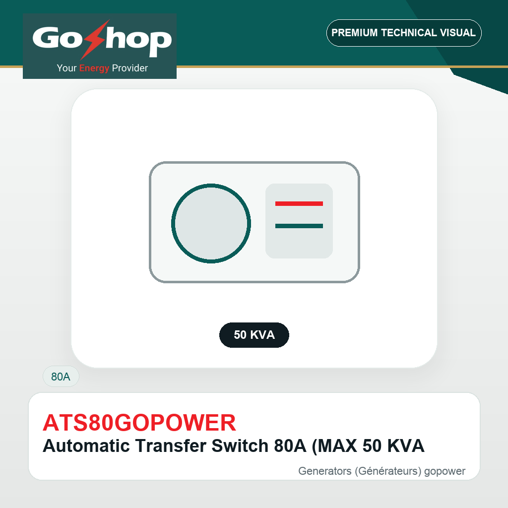 Automatic Transfer Switch 80A (MAX 50 KVA