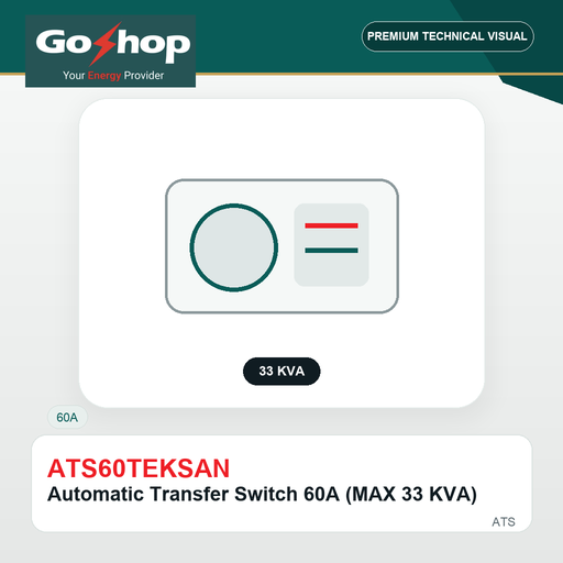 [ATS60TEKSAN] Automatic Transfer Switch 60A (MAX 33 KVA)