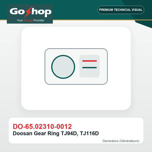[DO-65.02310-0012] Doosan Gear Ring TJ94D, TJ116D