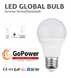 [GP-BL-004-765] GoPower Led Standard A60 7W 6500K E27 (white/blanche)