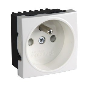 [SE-ETK21046EW] Schneider Electric 45x45 UPS power socket outlet ( white )