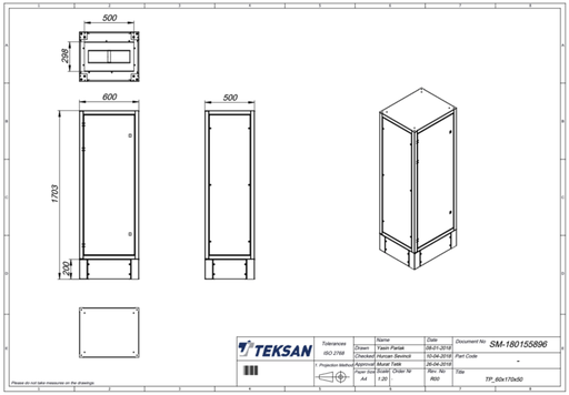 [MB-100] Empty Metal Boxes -100cm*80cm*190cm