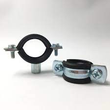 [CLR002-60] Welding Type Clamps M8+10 W/Rubber - 60-64mm
