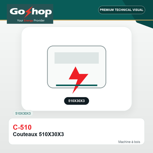 [C-510] Couteaux 510X30X3