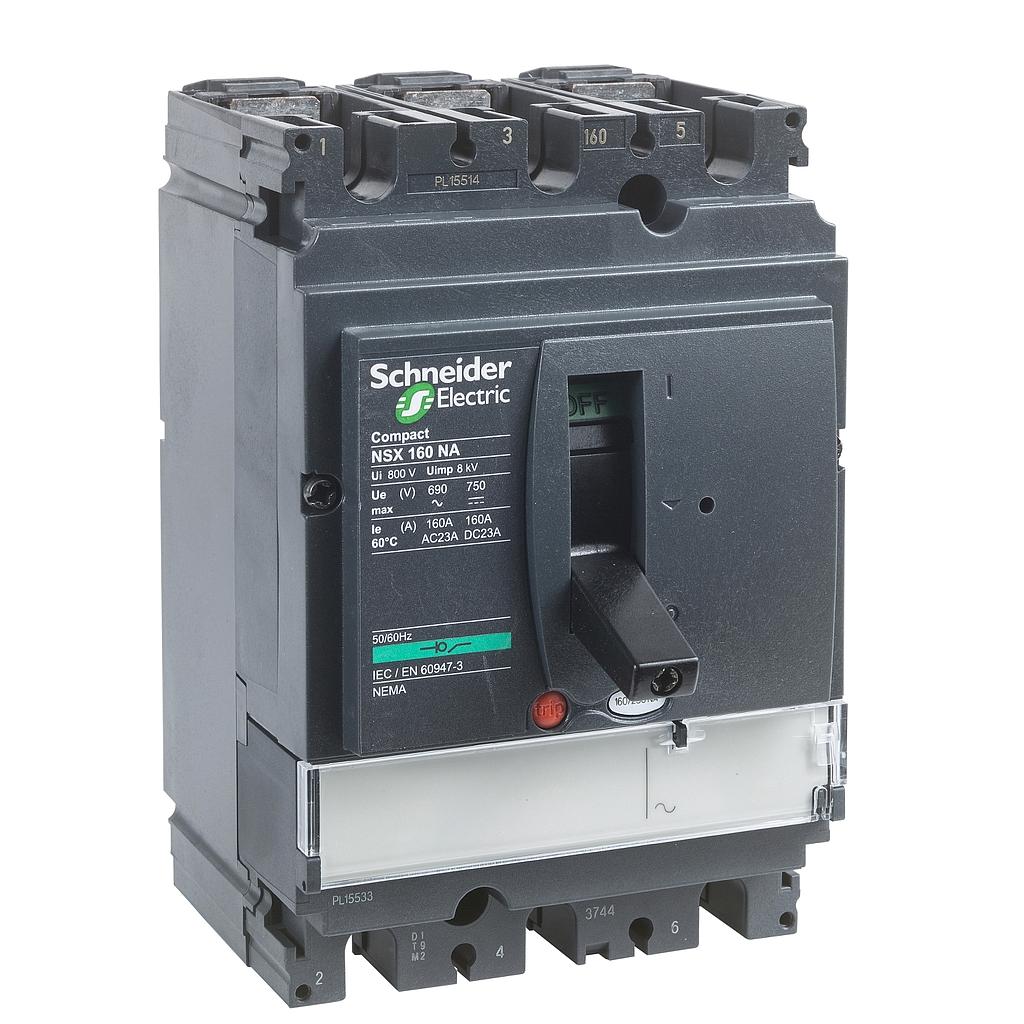 Schneider Switch disconnector Compact NSX160NA, 3 poles, 160 A, AC22A, AC23A
