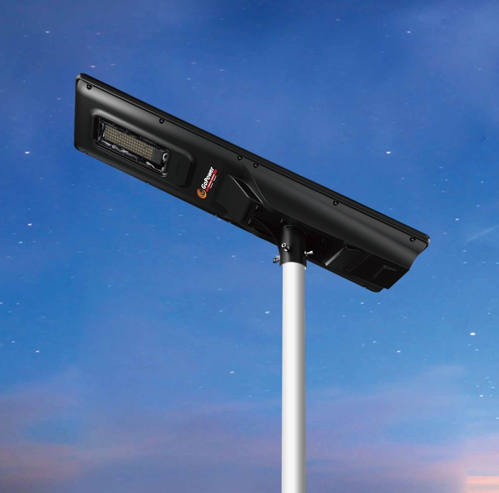 GoPower Solar Street Light 100W - Black Frame