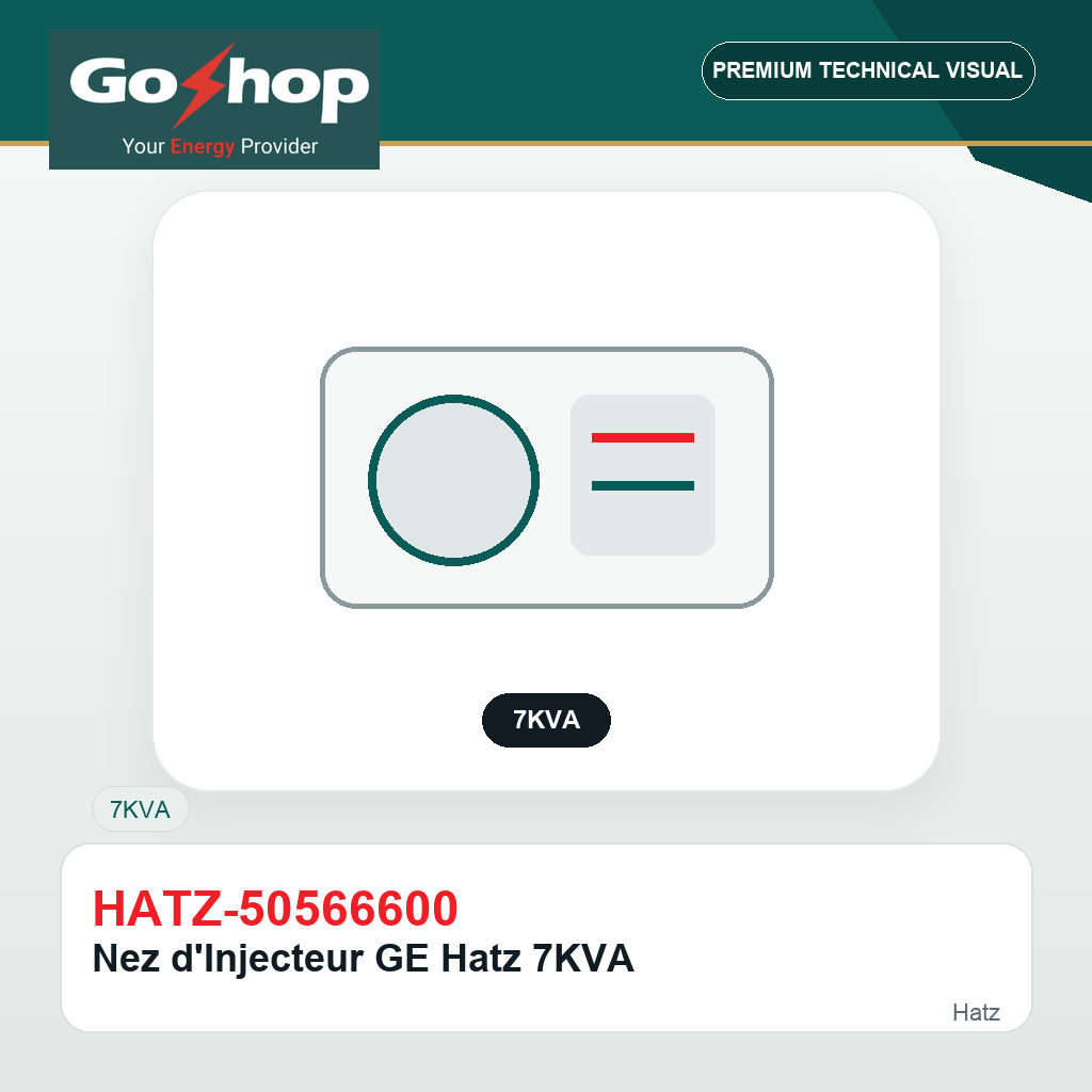 Nez d'Injecteur GE Hatz 7KVA