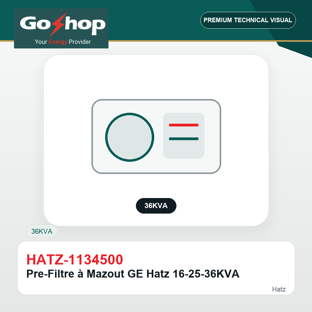 Pre-Filtre à Mazout GE Hatz 16-25-36KVA