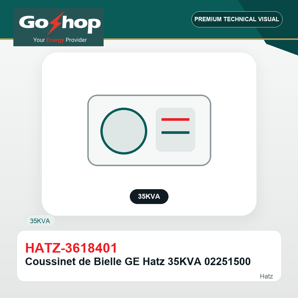 Coussinet de Bielle GE Hatz 35KVA 02251500