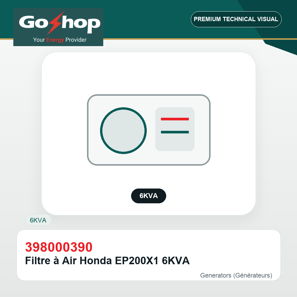 Filtre à Air Honda EP200X1 6KVA