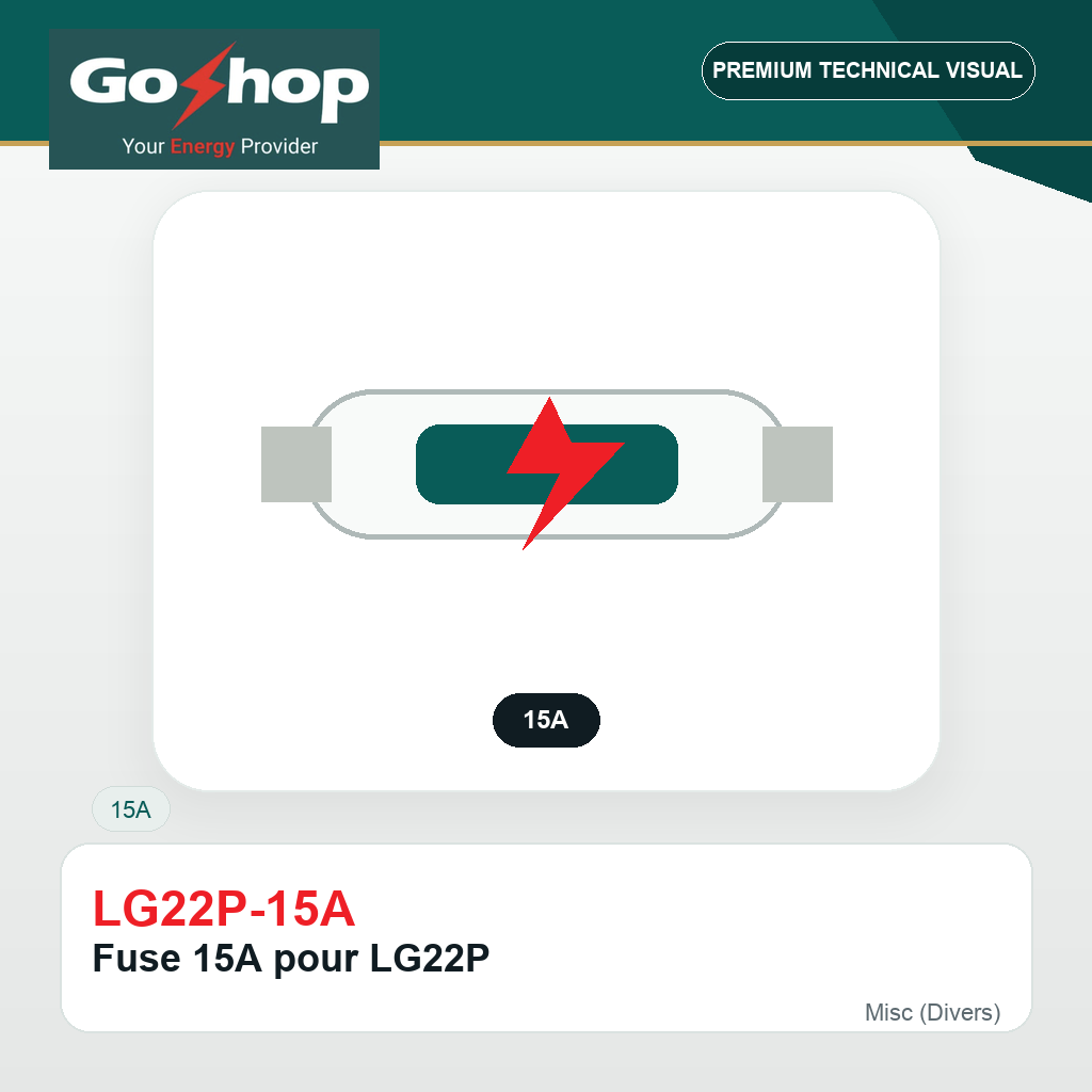 Fuse 15A pour LG22P