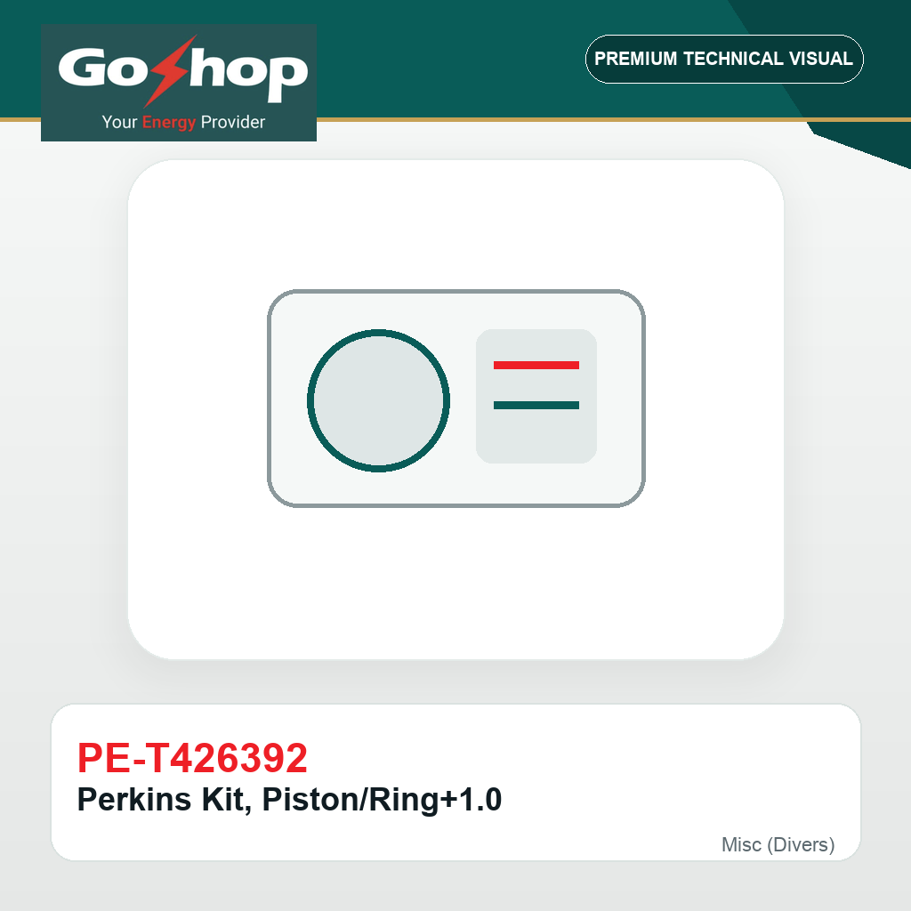 Perkins Kit, Piston/Ring+1.0
