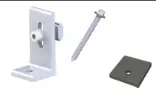 L Feet with rubber pad 38x40x2 self tapping screw 6.3x75