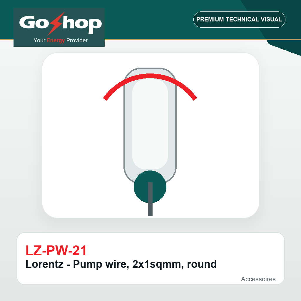 Lorentz - Pump wire, 2x1sqmm, round