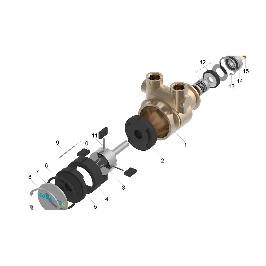 PE BOOST-330, NPT 1/2" 1 Item Code: 14-000020 Customs Code: 84136069 Vane type Surface Pump End