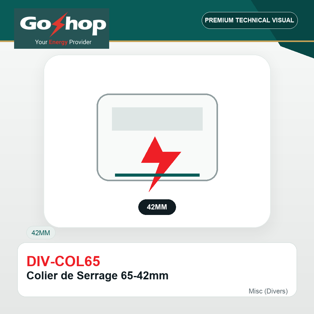 Colier de Serrage 65-42mm