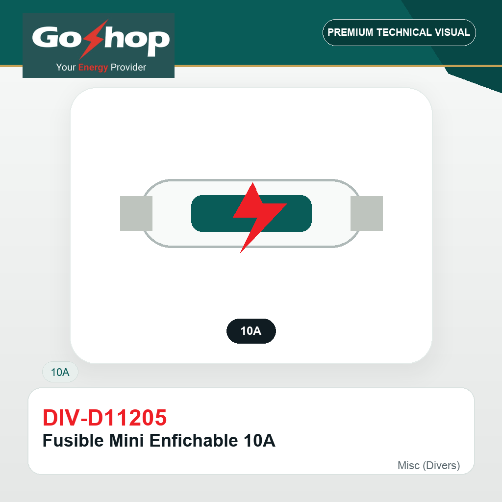 Fusible Mini Enfichable 10A