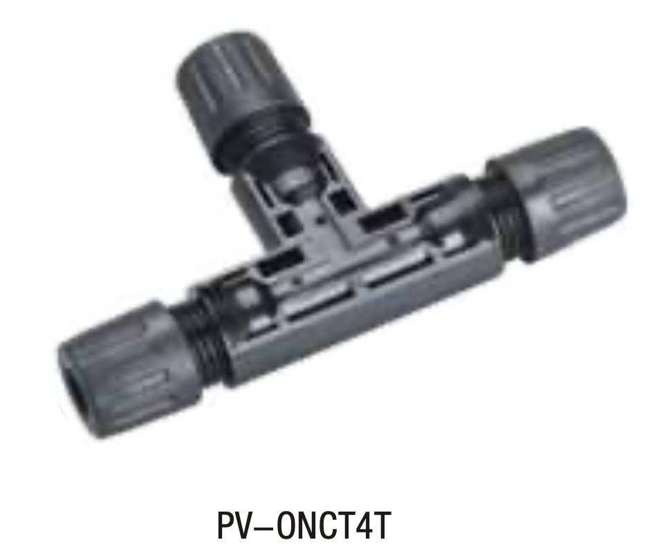 GOSHOP MC4 Connector PV-ONCT4T Branch Connector Female+Male Rated Current:30A Rated voltage:1000V for max.6mm² Cable
