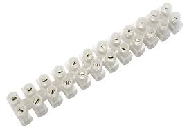 Electrical Block Connector Strips (Block of 12 Poles 10A)