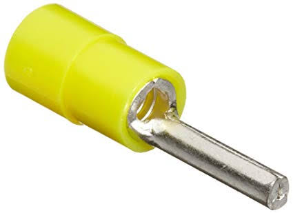 PTV5-13 (PTI-5) Insulated Pin Terminals Yellow,Suitable for 4-6 mm² Cable, Imax=48A