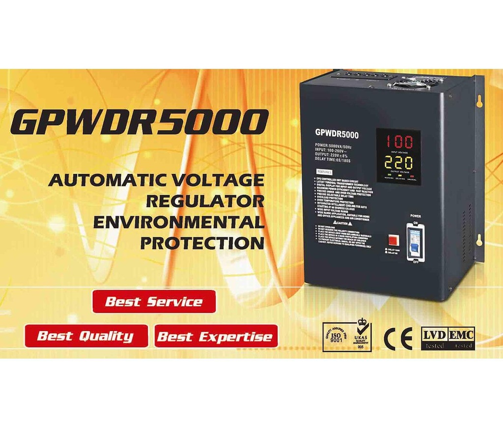 GoPower 2 kVa Floor mount Voltage Regulator 80- 260V/220V
