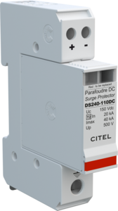 Citel DC Parafoudre de Type 2-Un:75Vdc Umax:100Vdc, In:20kA Imax:40kA