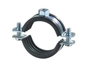 Welding Type Clamps M8+10 W/Rubber - 107-112mm