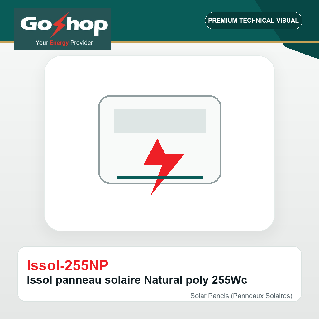 Issol panneau solaire Natural poly 255Wc