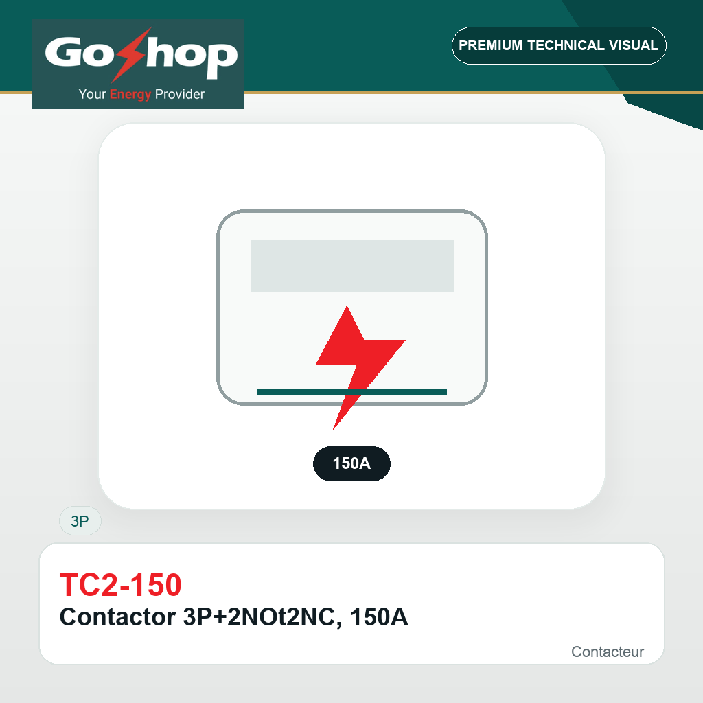Contactor 3P+2NOt2NC, 150A