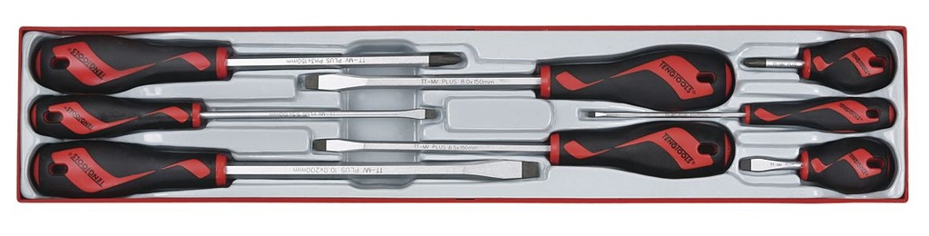 Jeu de Tournevis Tx-tray 8pcs. TTX918N Flat/Regular/PH Type Screwdriver Set
