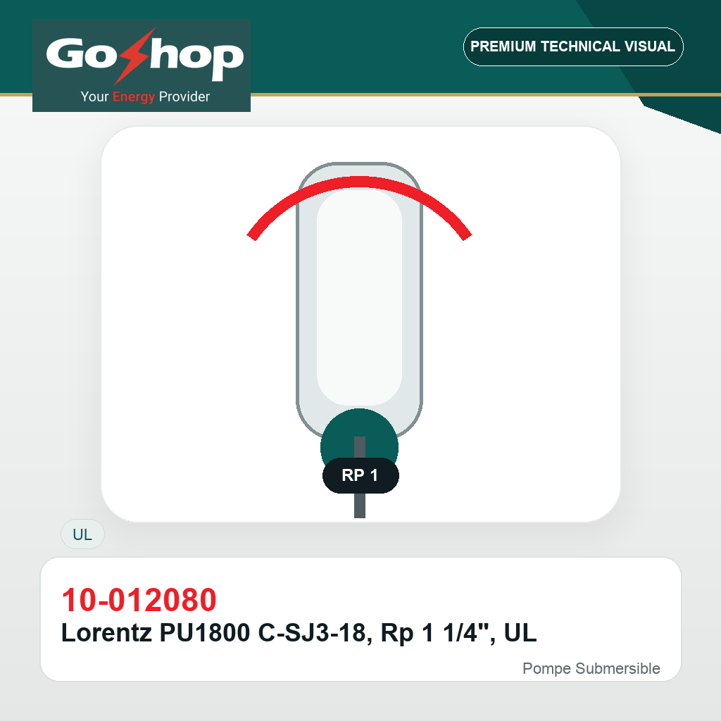 Lorentz PU1800 C-SJ3-18, Rp 1 1/4", UL