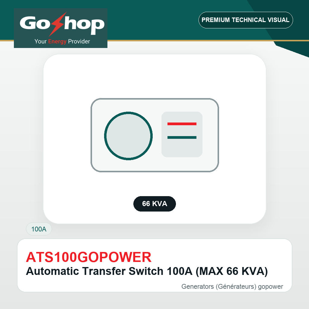 Automatic Transfer Switch 100A (MAX 66 KVA)