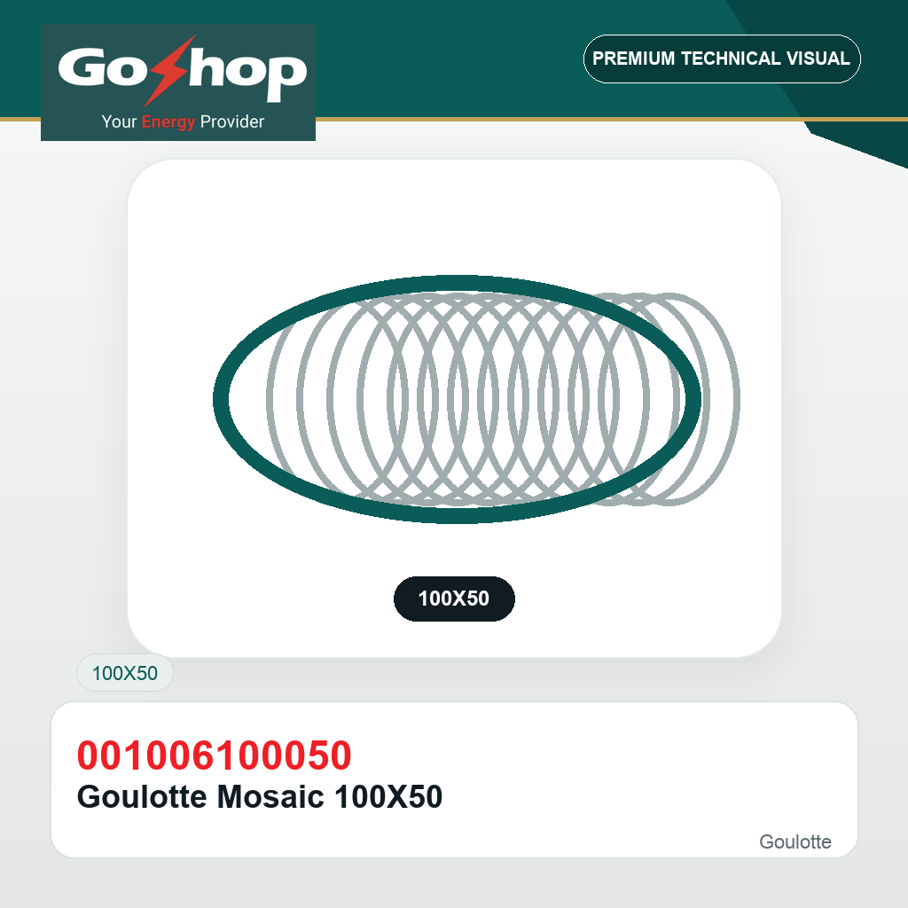 Goulotte Mosaic 100X50