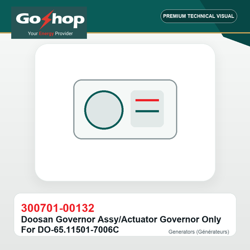[300701-00132] Doosan Governor Assy/Actuator Governor Only For DO-65.11501-7006C