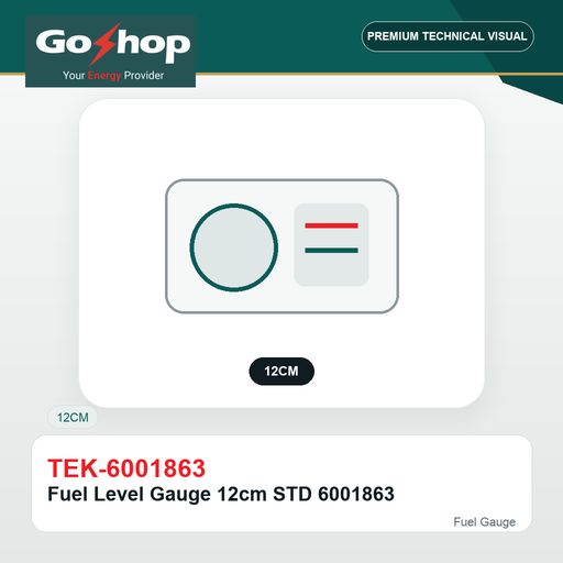 [TEK-6001863] Fuel Level Gauge 12cm STD 6001863