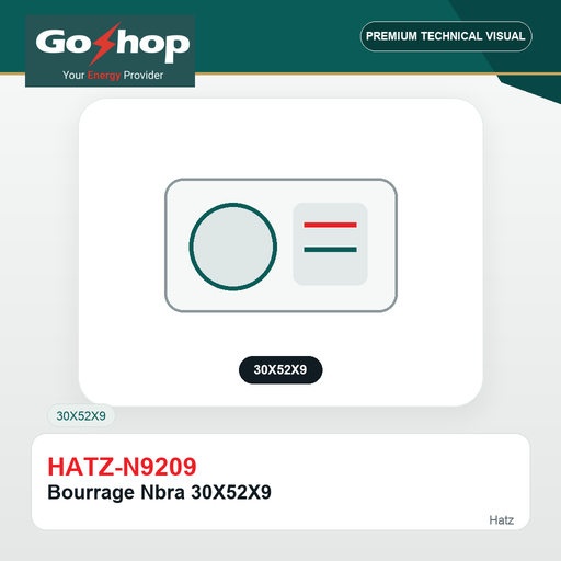 [HATZ-N9209] Bourrage Nbra 30X52X9