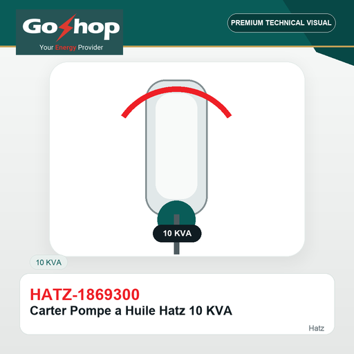 [HATZ-1869300] Carter Pompe a Huile Hatz 10 KVA
