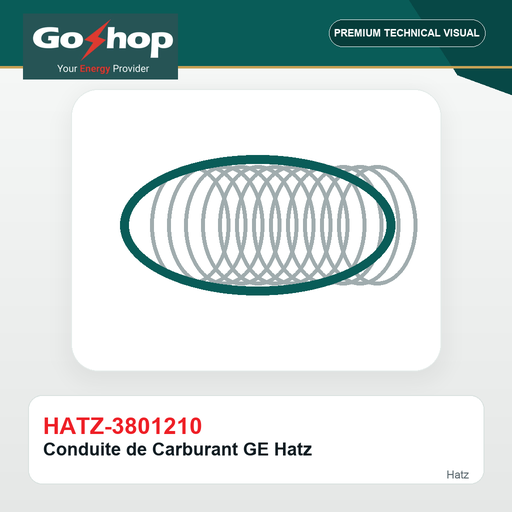 [HATZ-3801210] Conduite de Carburant GE Hatz