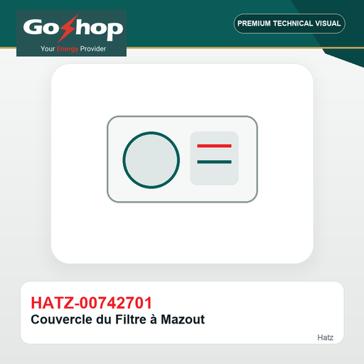 [HATZ-00742701] Couvercle du Filtre à Mazout